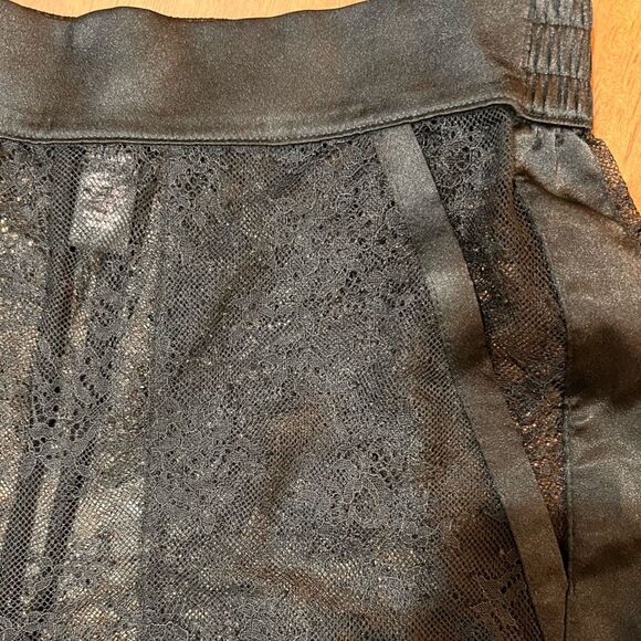 Victoria’s Secret Black Lace wide Straight legs see-through pajama Pants Size XS - Picture 5 of 6